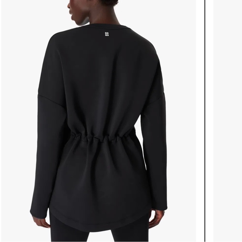 NWOT Sweaty Betty Grace Crew Neck Sweatshirt in Black small - Picture 2 of 10